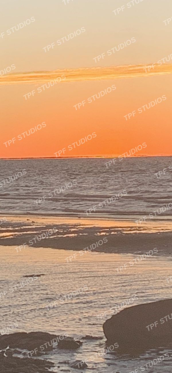 Tide pools at dusk
